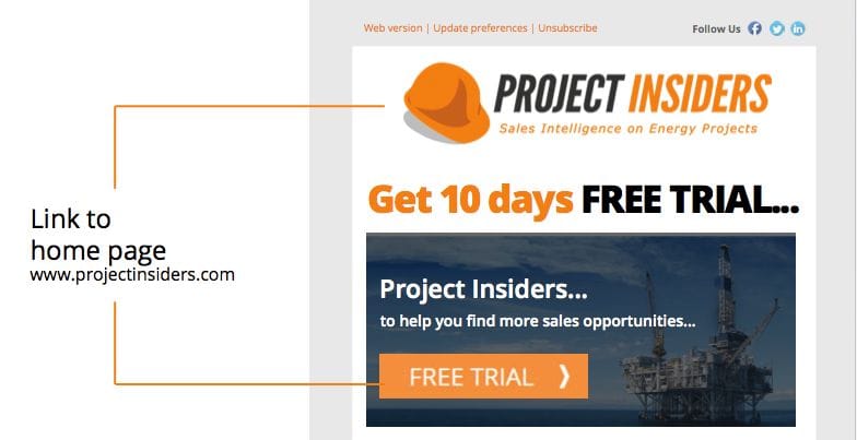 Diseño Email Marketing para Project Insiders
