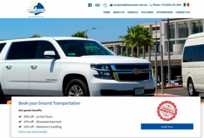 Transroute Ground Transportation – Desarrollo de Página web con sistema de reservaciones