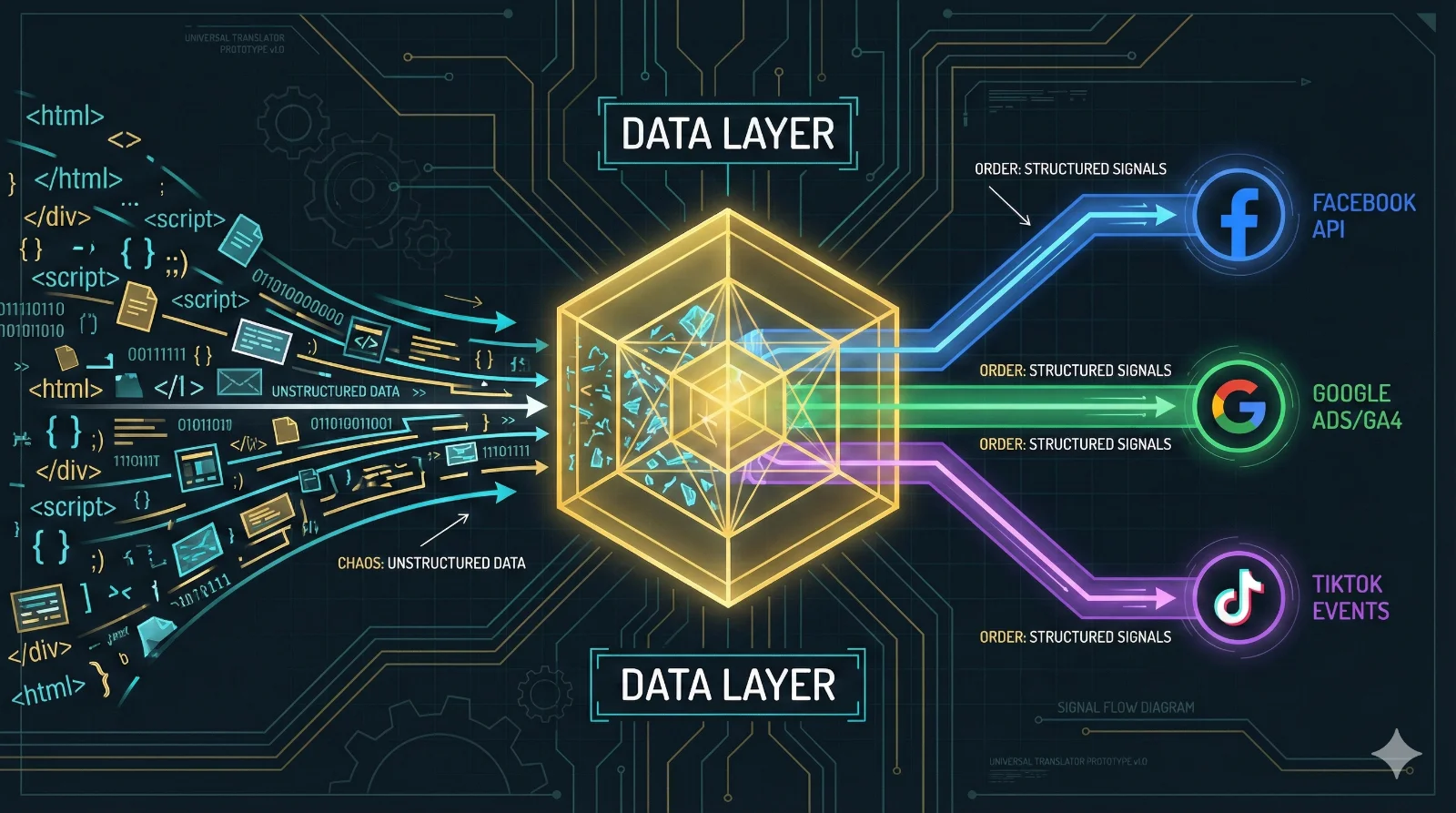 El Traductor Universal: Qué es el Data Layer y por qué tu programador y tu mercadólogo deben usarlo.